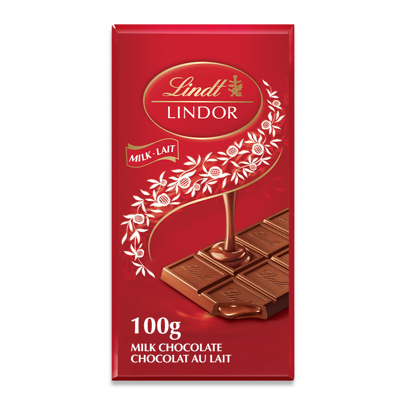 Lindt LINDOR Milk Chocolate Bar 100g